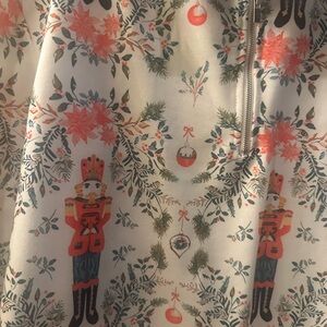 Raw hem nutcracker sweatshirt